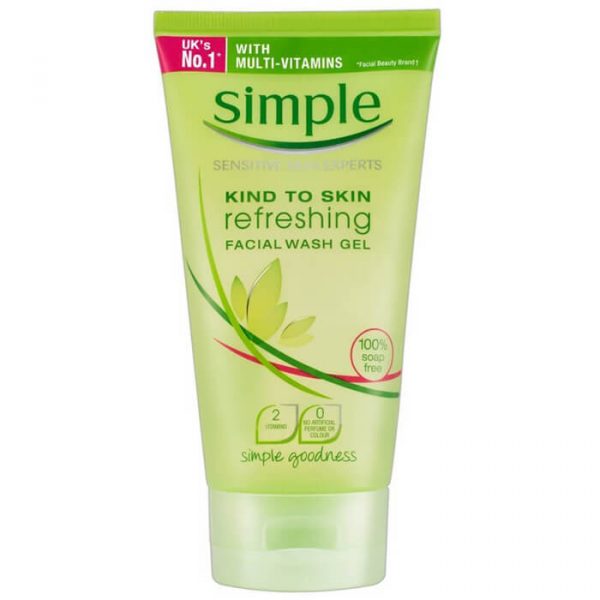 Sữa rửa mặt trị mụn Simple Kind To Skin Refreshing Facial Wash Gel