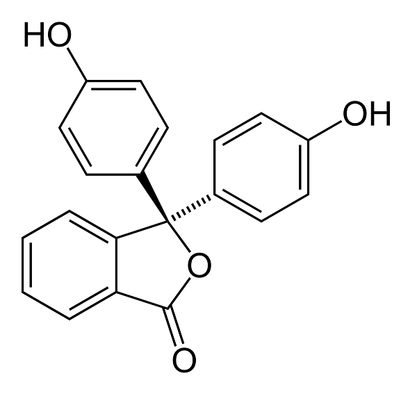 Cấu tạo phân tử của phenolphtalein