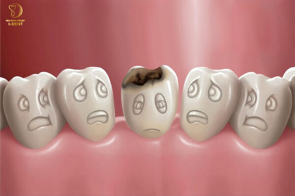 Tình trạng răng sâu ảnh hưởng đến việc có thể trám được hay không.