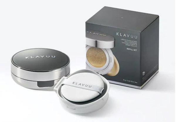 Phấn nước Klavuu xám Urban Pearlsation High Coverage Tension Cushion cho da dầu Phấn nước Klavuu xám Urban Pearlsation High Coverage Tension Cushion cho da dầu