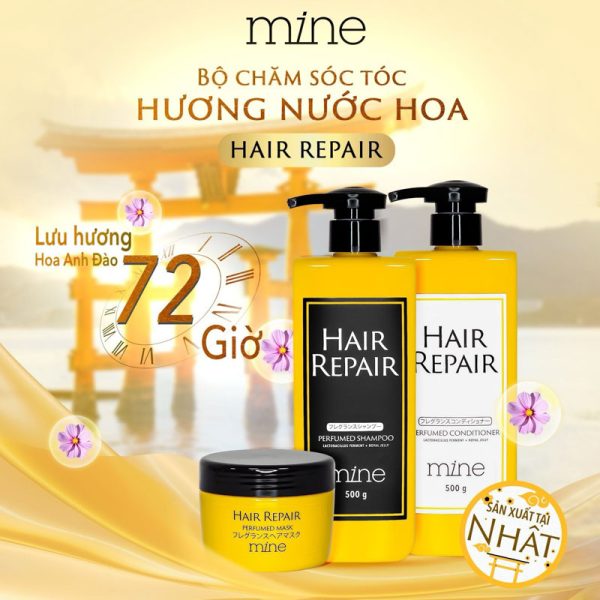 dau goi mine hair repair perfumed shampoo 500g 2