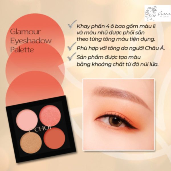 phan mat trang diem cchoi glamour eyeshadow palette 2