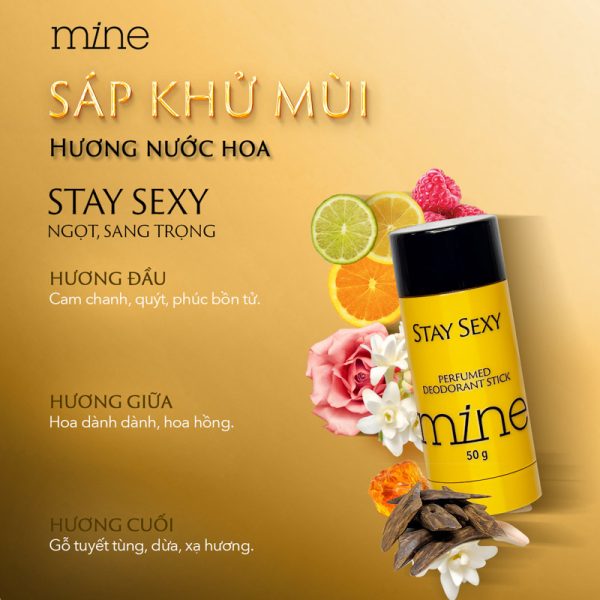 sap khu mui mine perfumed deodorant stick stay sexy 50g 2